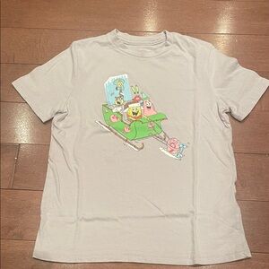 Abercrombie Kids Light Gray SpongeBob T-Shirt